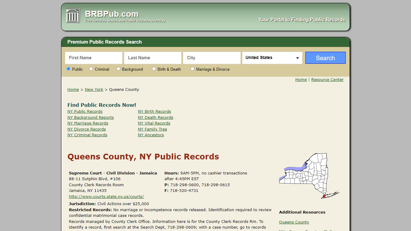 Queens County Public Records | Search New York Government ...